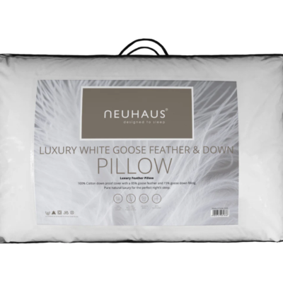 Neuhaus White Goose Feather and Down Pillow