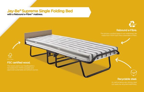 JayBe Single Supreme Automatic Folding Bed