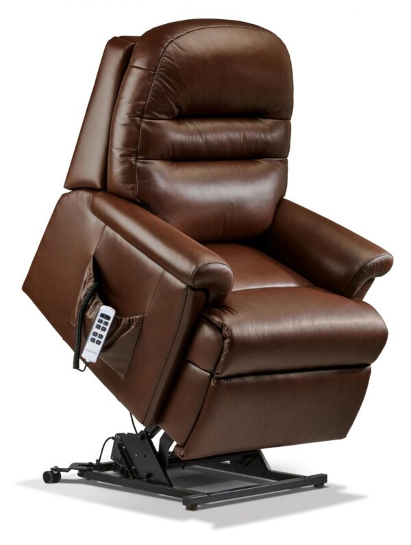 Sherborne Beaumont Lift and Rise Recliner Brown Leather