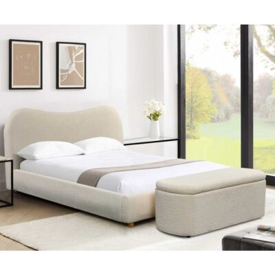 GIE Donegal Fabric Bed - Cream