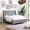 GIE Mayo 4'6" Upholstered Bed Grey